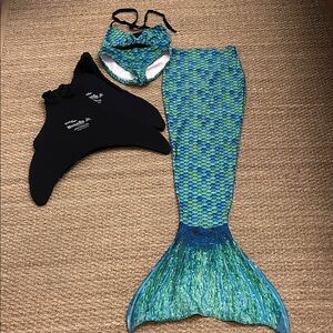 Fin Fun Monofin Jr. Mermaid girls set